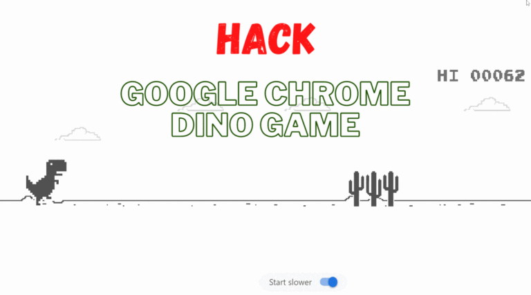 Hack Google hrome Dino Game